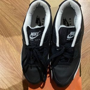 AIR MAX 90 (GS), Size 6.5 Youth, Black-White